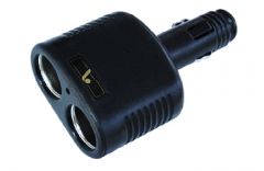 TWIN AUTO SOCKET ADAPTOR