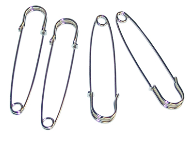 very large safety pins