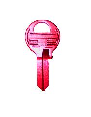 10PC ALUMINUM RED KEY BLANK