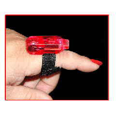 1 LED FINGER LIGHT with VELCRO STRAP
