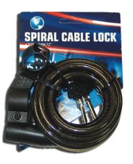 SPIRAL CABLE LOCK W/KEYS