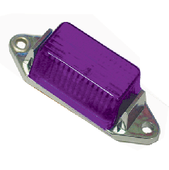 1" X 1 3/4" PURPLE MINI MARKER LIGHT
