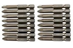 16PC 2" PH2 PHILLIPS INSERT BITS