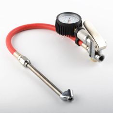 DUAL CHUCK TIRE INFLATOR w 2" DIAL GAUGE