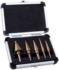 5PC QUICK CHANGE STEP DRILL BITS (SAE)