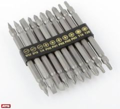 10PC 110MM DOUBLE END BIT SET