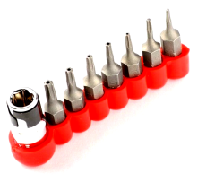 8PC TAMPER RESISTANT STAR BIT SET