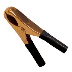3 1/4" BLACK 25 AMP ALLIGATOR CLIP